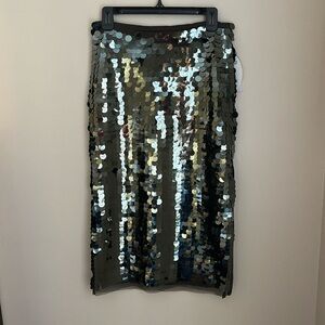 Scoop Sequin Midi Skirt